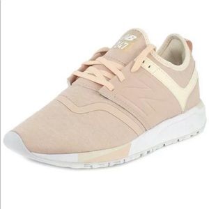 NEW BALANCE Cream Peach/Pink Dew Running Size 7.5